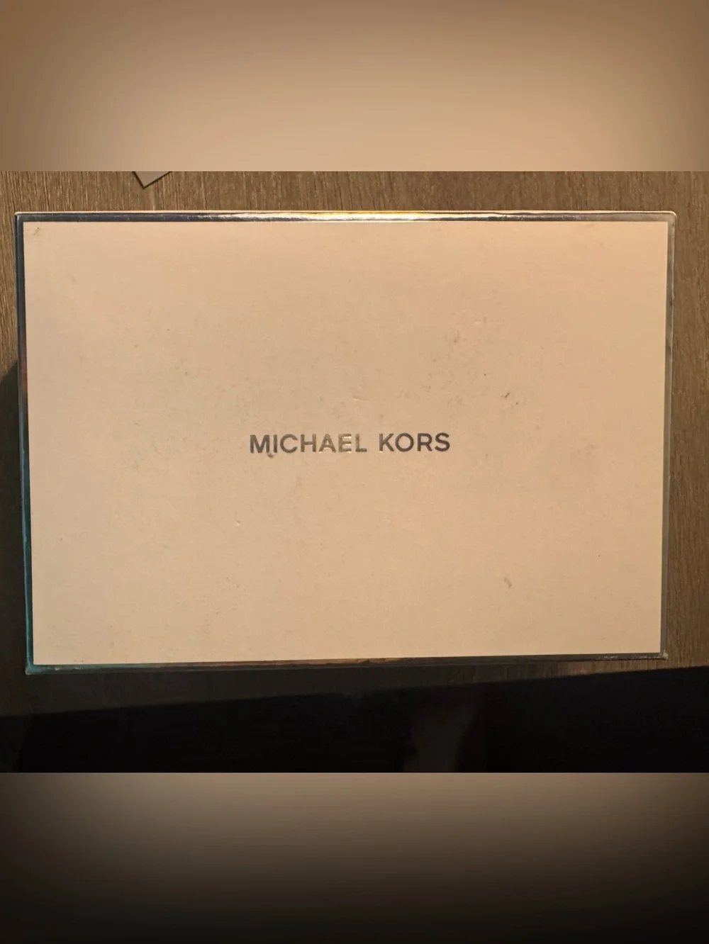Michael Kors Flower Makeup Case with gift box, new never used, tags attached